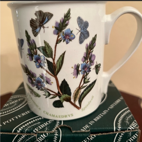 608. NWT VINTAGE PORTMEIRION BOTANIC GARDEN 1997 SPEEDWELL MUG - Picture 1 of 6